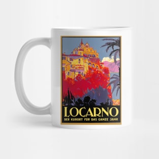 Locarno, Switzerland - The Health Spa for the Entire Year - Vintage Travel Poster Mug